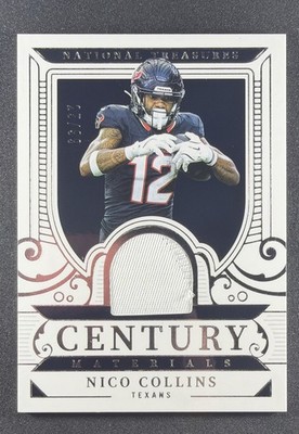 2025 Panini National Treasures - Century Materials Nico Collins #CM-NCS /99