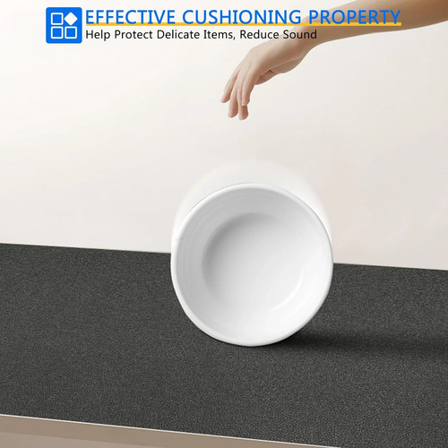 Tool Box Liner Drawer Liners Non Slip Padded Shelf Foam Rubber Roll Mat, Gray - Picture 3 of 7