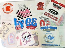 VINTAGE IRON ON TRANSFER LOT 36 70S 80S T SHIRT transfers 50 or more per lot.