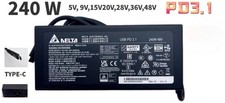 Genuine Delta 240W 48V USB-C Type C GaN Adapter PD3.1 Fast Chager Power Supply