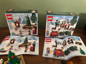 Lego Seasonal Christmas  40262 + 40263 Lot 100% complete with manuals and boxes