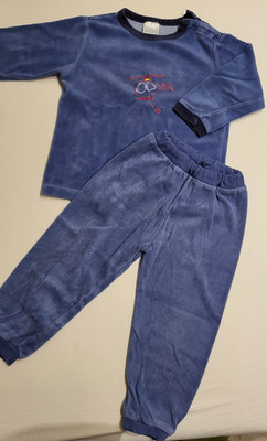 warmer Schlafanzug, blau, Gr. 86/92, impidimpi