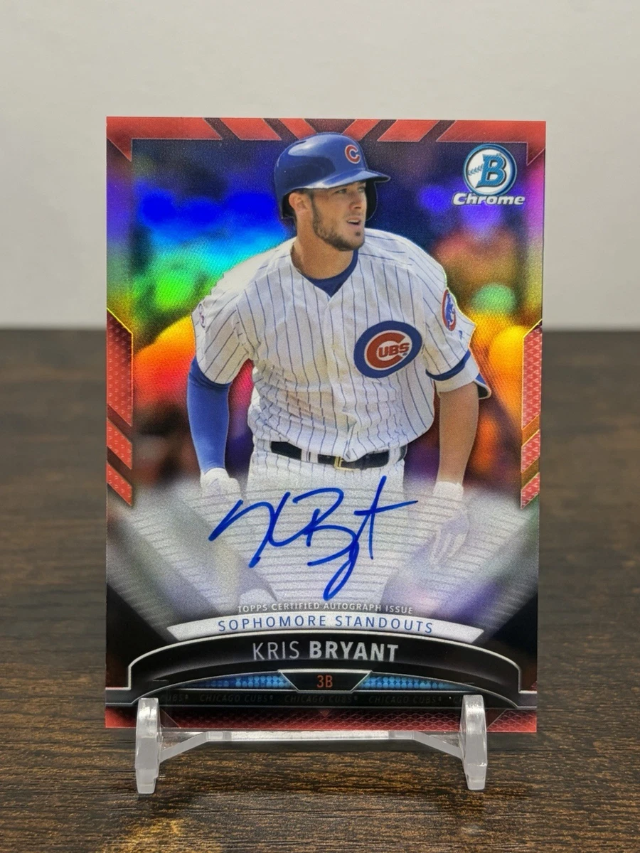 Kris Bryant Autographed Baseball Sports Trading Cards