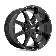 18X10 Moto Metal MO970 6X135/5.5 -24MM GLOSS BLACK W/ SPOT MILLED LIP (4)