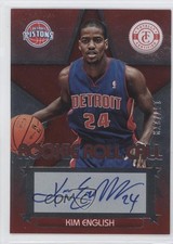 2012-13 Totally Certified Rookie Roll Call Red 147/279 Kim English #90 Auto 0q0