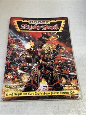 Angels of Death Codex Warhammer 40k Games Workshop 1996 Uncut Cards Creased Cove