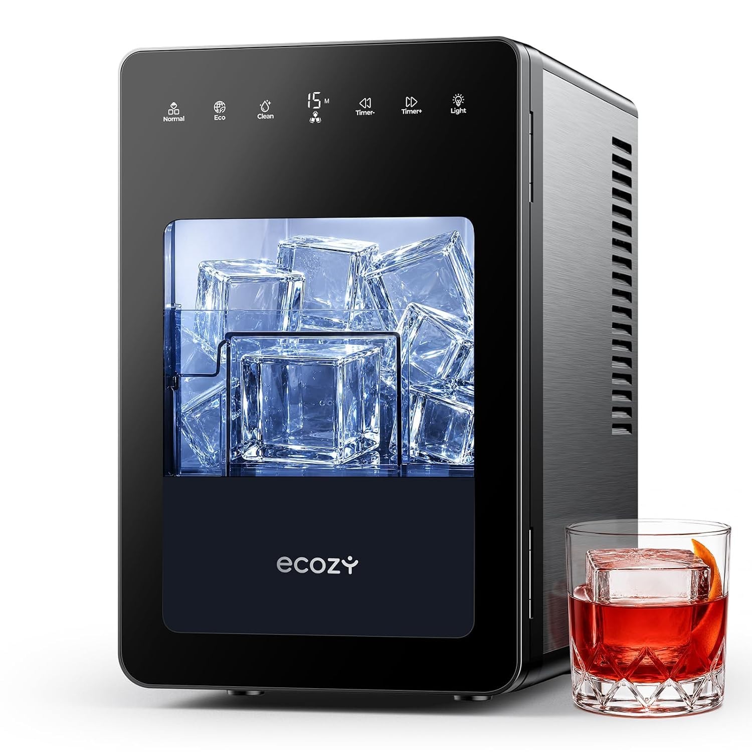 Ecozy Eiswürfelmaschine 50 mm Klareis 96 Stk Tag