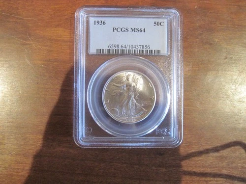PCGS 1936 Walking Liberty 50c MS-64