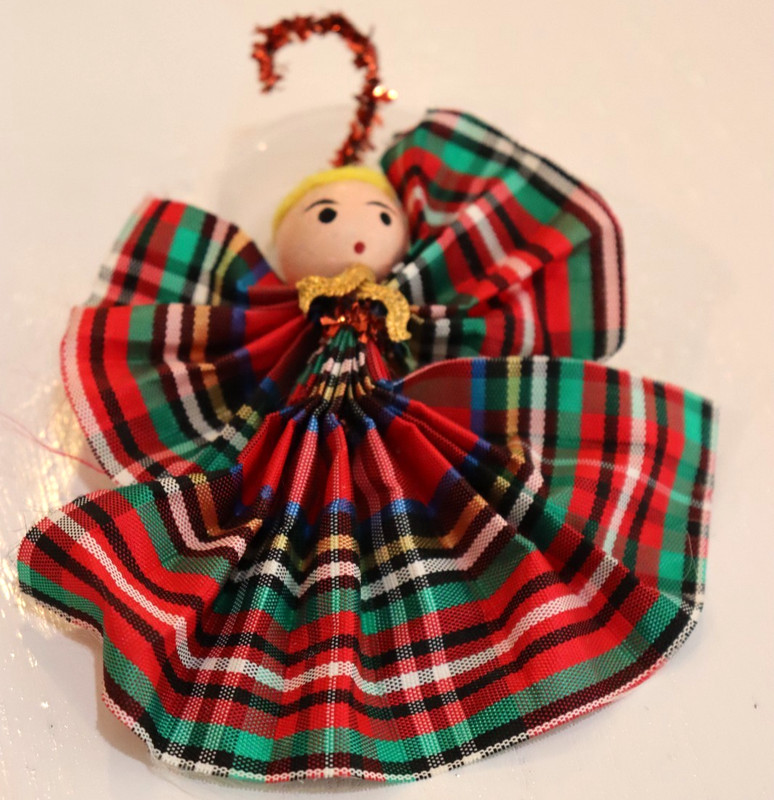 Handmade Vintage Angel Christmas Ornament