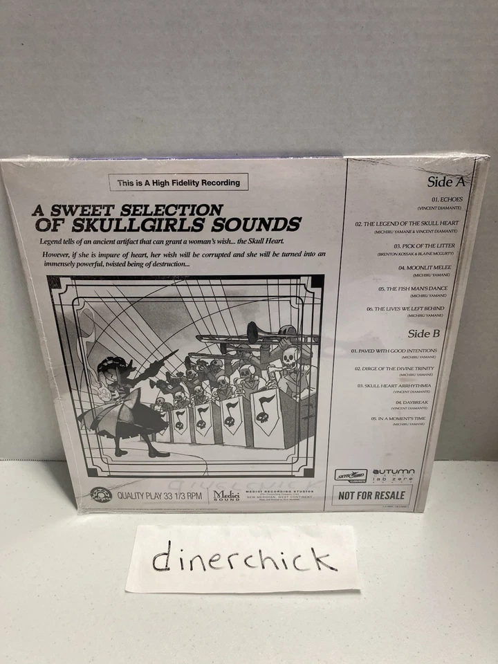 Skullgirls 2nd Encore Deluxe Vinyl Soundtrack With Joycon Sticker - Brand New! - Image 4 of 4