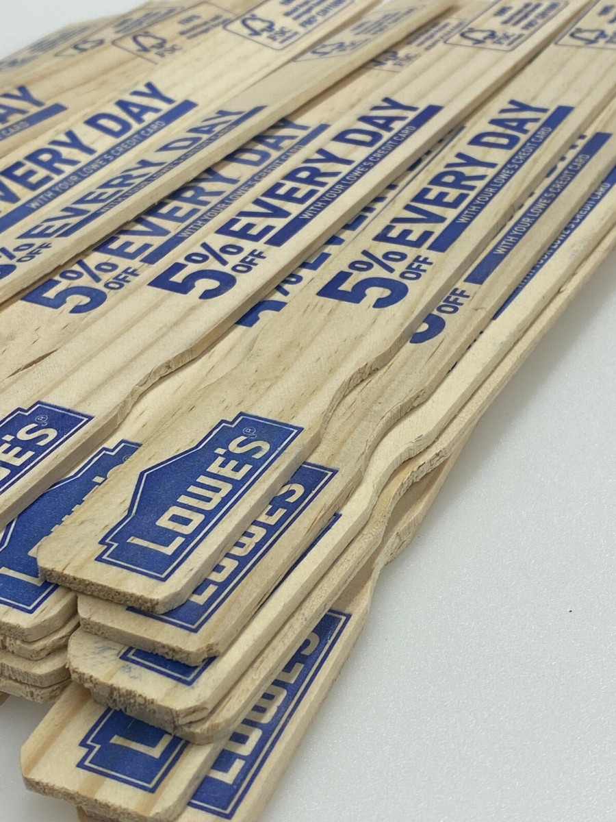 Wood Paint Paddles - 100 Count Wooden Stir Sticks, 6" Length | Perfect For Mixing Paint, Epoxy, Crafts