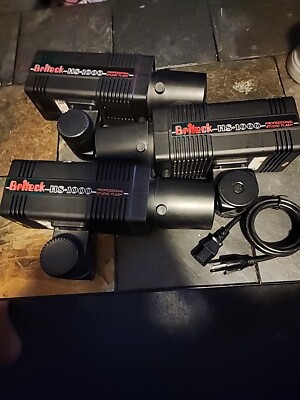 Lot Of 3 Britek HS-1000 Professional Studio Flash 1-6'Power Supply Cord Working 