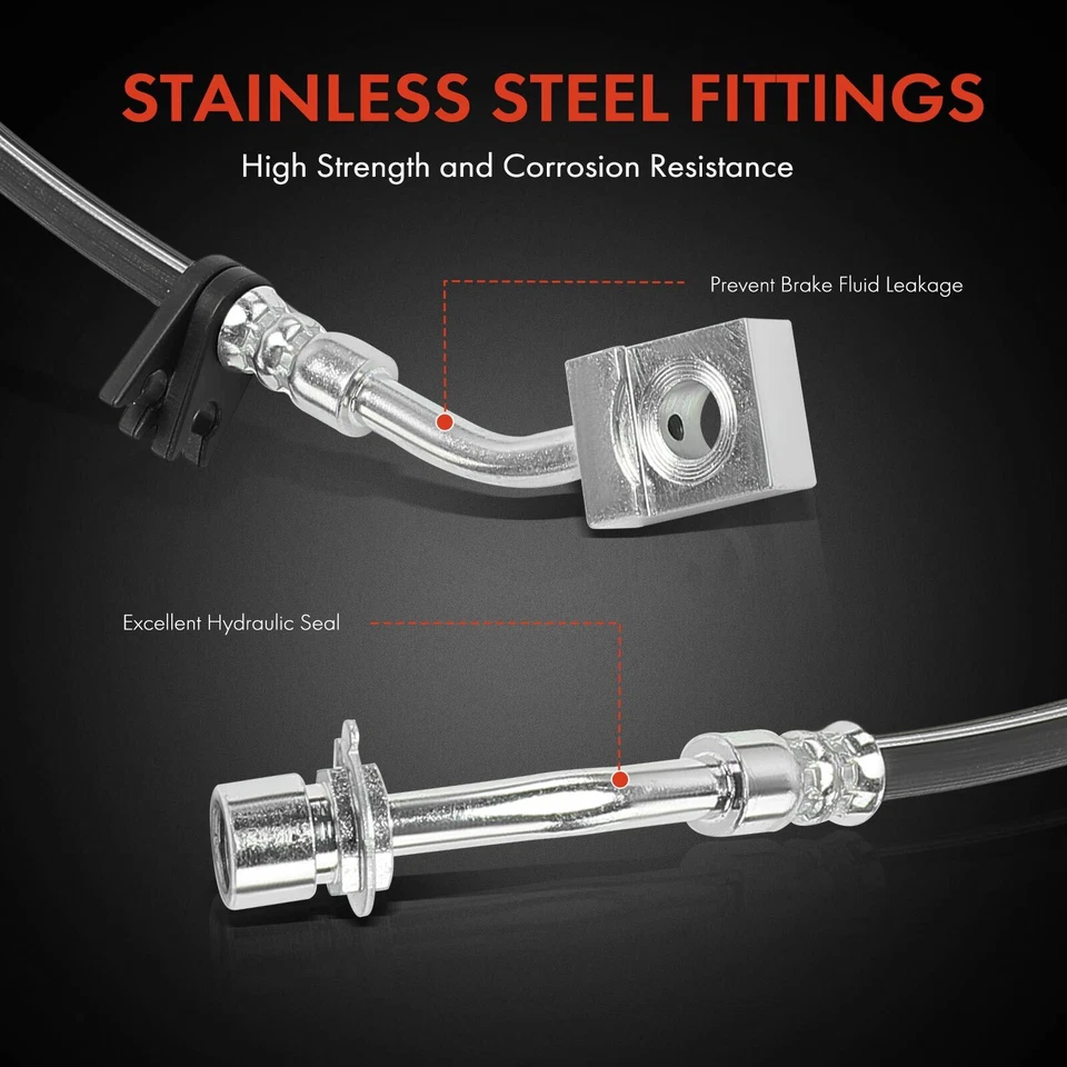 2x Manguera hidráulica de freno trasero para Chevy C4500 Kodiak GMC C5500 Topkick 2006-2009 Foto 4 de 4