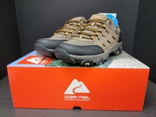 Ozark Trail Mens Hiker Low Boots - Waterproof, Rubber Outsole,Taupe BRAND NEW 