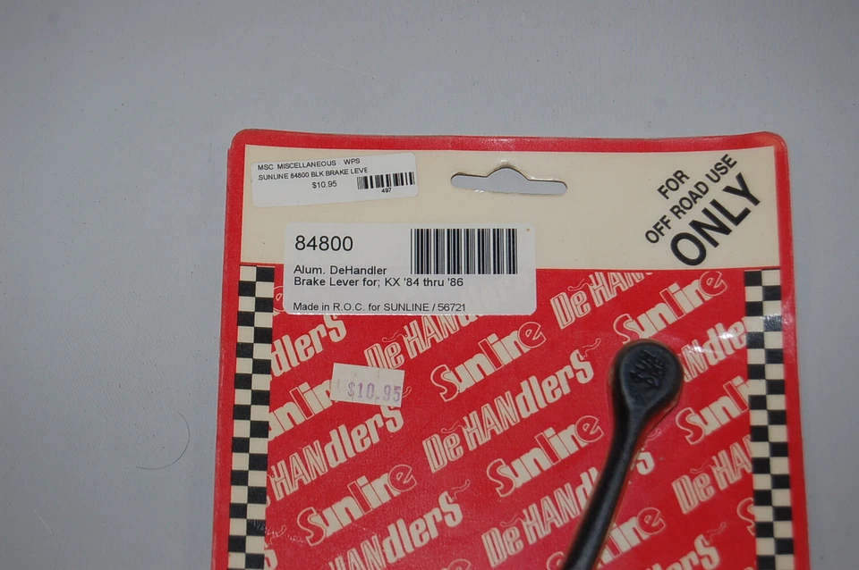 Palanca de freno de manillar de aluminio negro derecho Sunline 84800 Kawasaki Foto 2 de 2