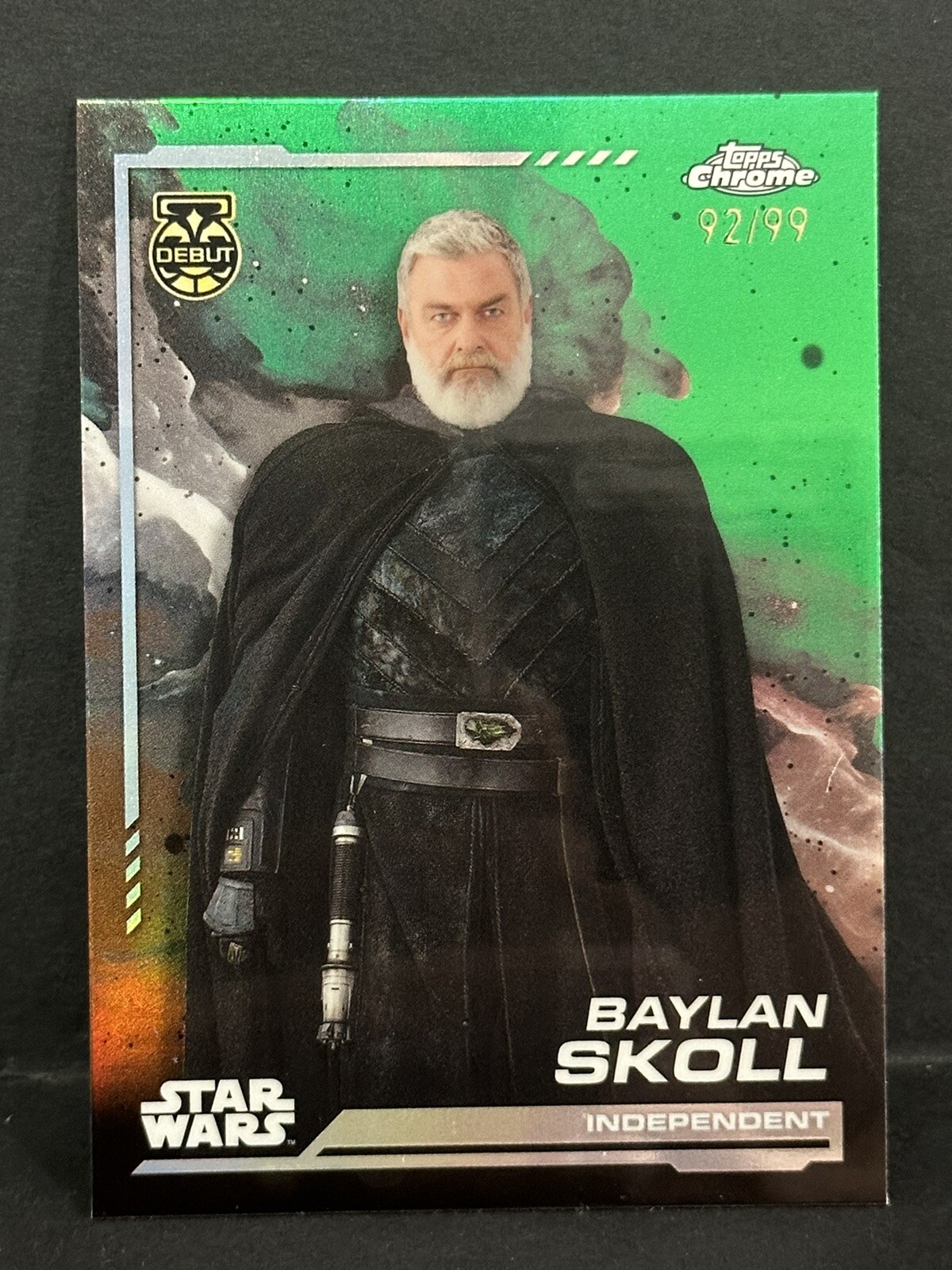 2024 Topps Chrome Star Wars #5 Baylan Skoll Debut Green Refractor /99