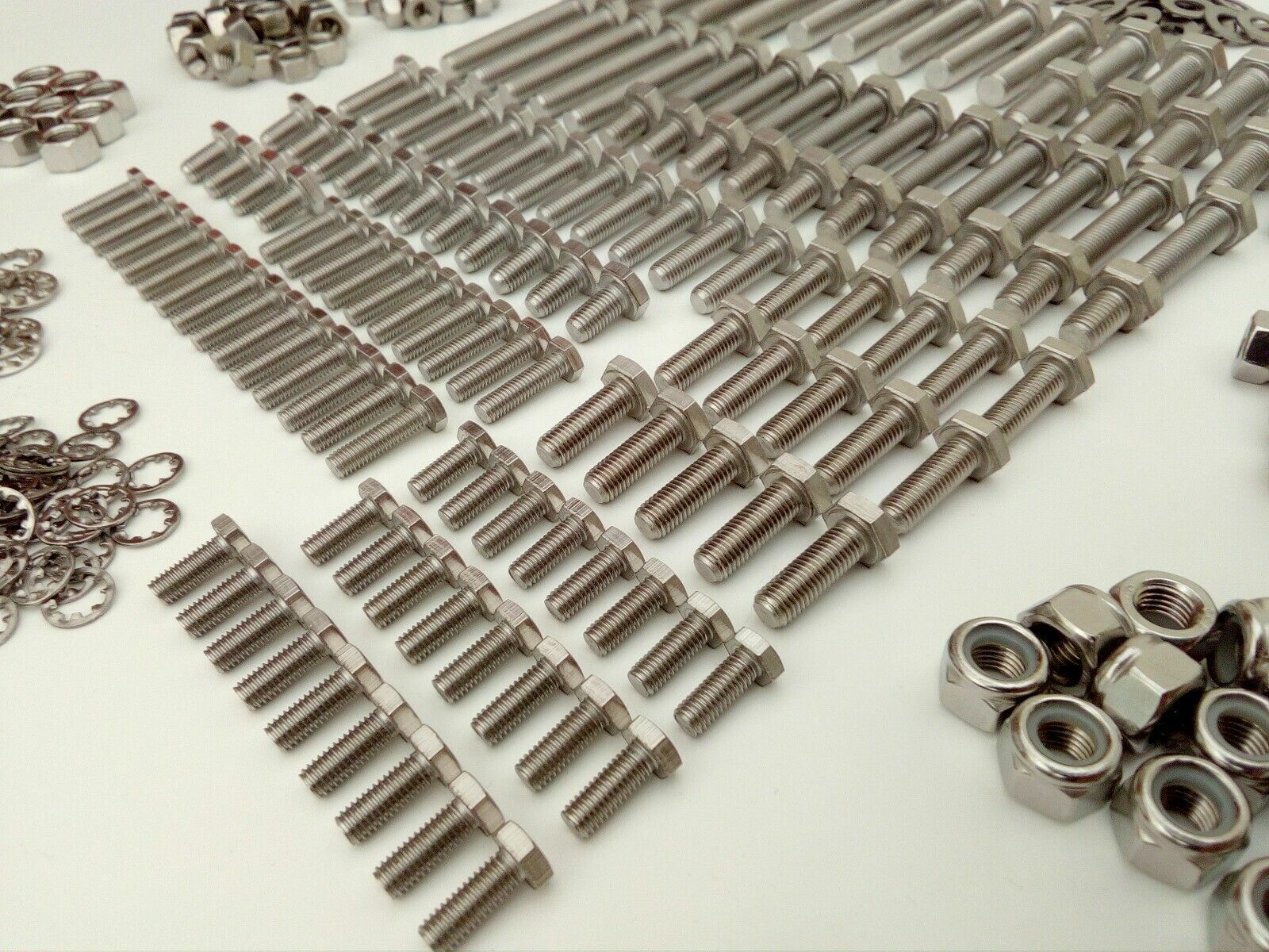 1500pc Stainless UNC Hex Bolts, Nuts & Washer GPW WILLYS JEEP RESTORATION Pack Populaire acties