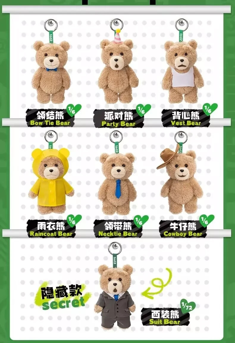 その他 POP MART ted2 POP NOW:Ted2 Teddy Bear Action Plush Pendant - POP MART