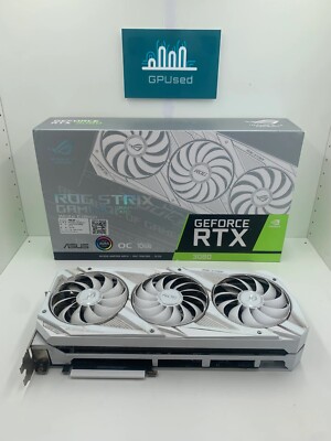 White ASUS ROG Strix GeForce RTX 3080 Gaming OC 10GB GDDR6X