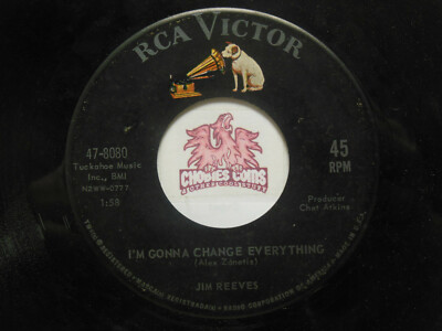 JIM REEVES: Pride Goes Before A Fall/I'm Gonna Change Everything, 45 RPM VG (W0)