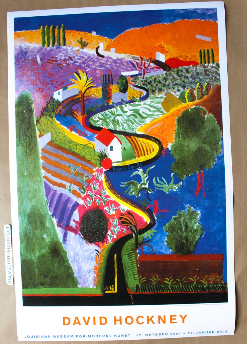 DAVID HOCKNEY 2002 EXHIBITION POSTER LANDSCAPE LITHOGRAPH | eBay