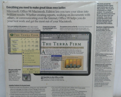 Microsoft Office 98 Macintosh Edition for sale online | eBay