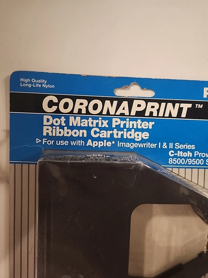 CoronaPrint Dot Matrix Printer Black Ribbon Cartridge, P22191, 1/2" x 36' - Image 2 of 4