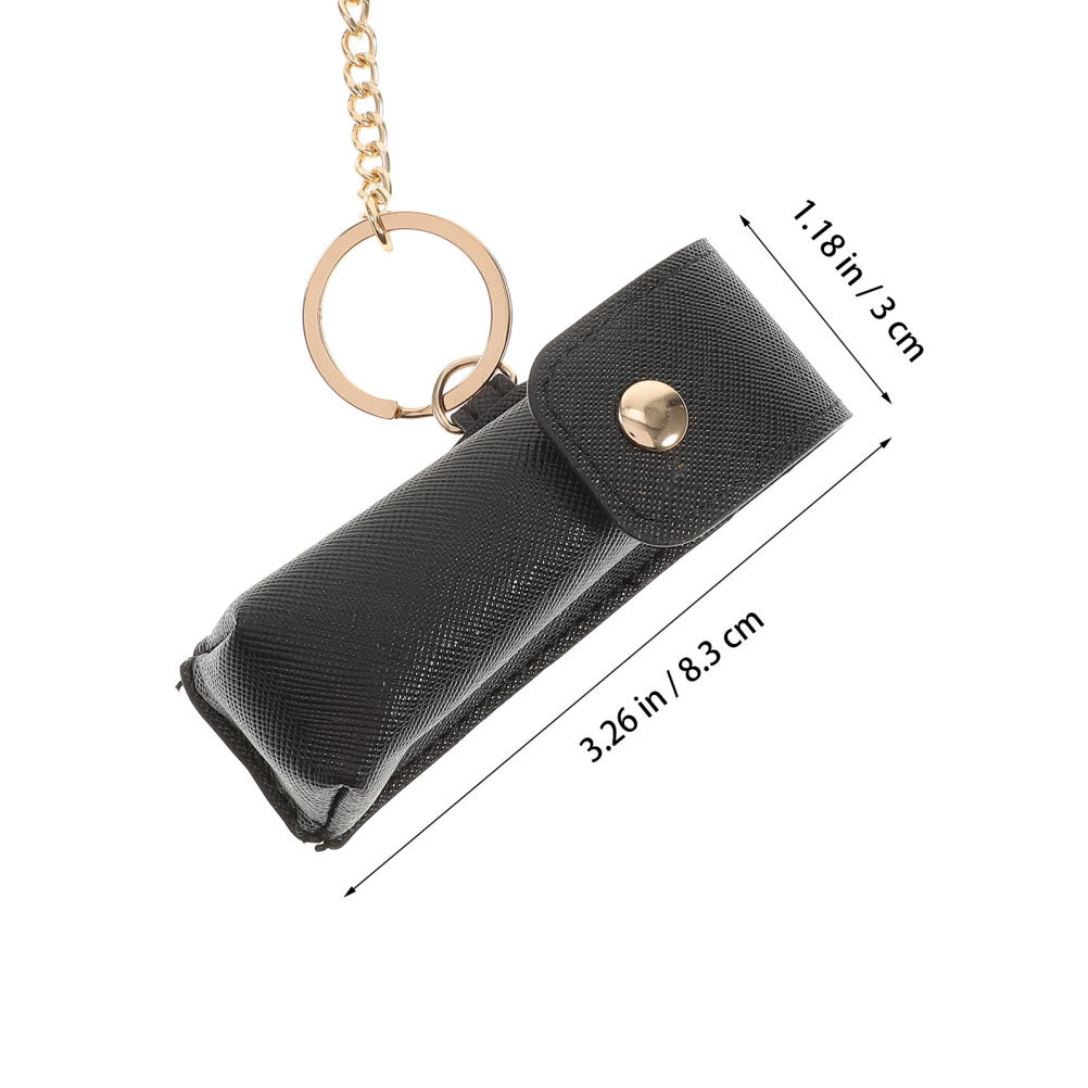 CLOHOMIN Lipstick Holder Keychain - Neoprene Protective Sleeve For Chapstick, Lip Gloss, Mini Cosmetics