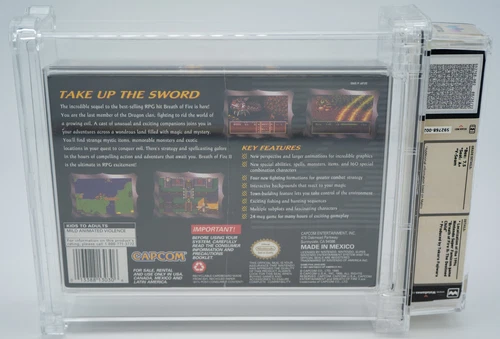 Breath of Fire II 2 Super Nintendo SNES WATA 7.5 A+ Sealed - Picture 2 of 6