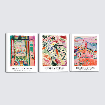 3 Piece Henri Mattise Art Abstract Colorful Matisse Posters Canvas Prints