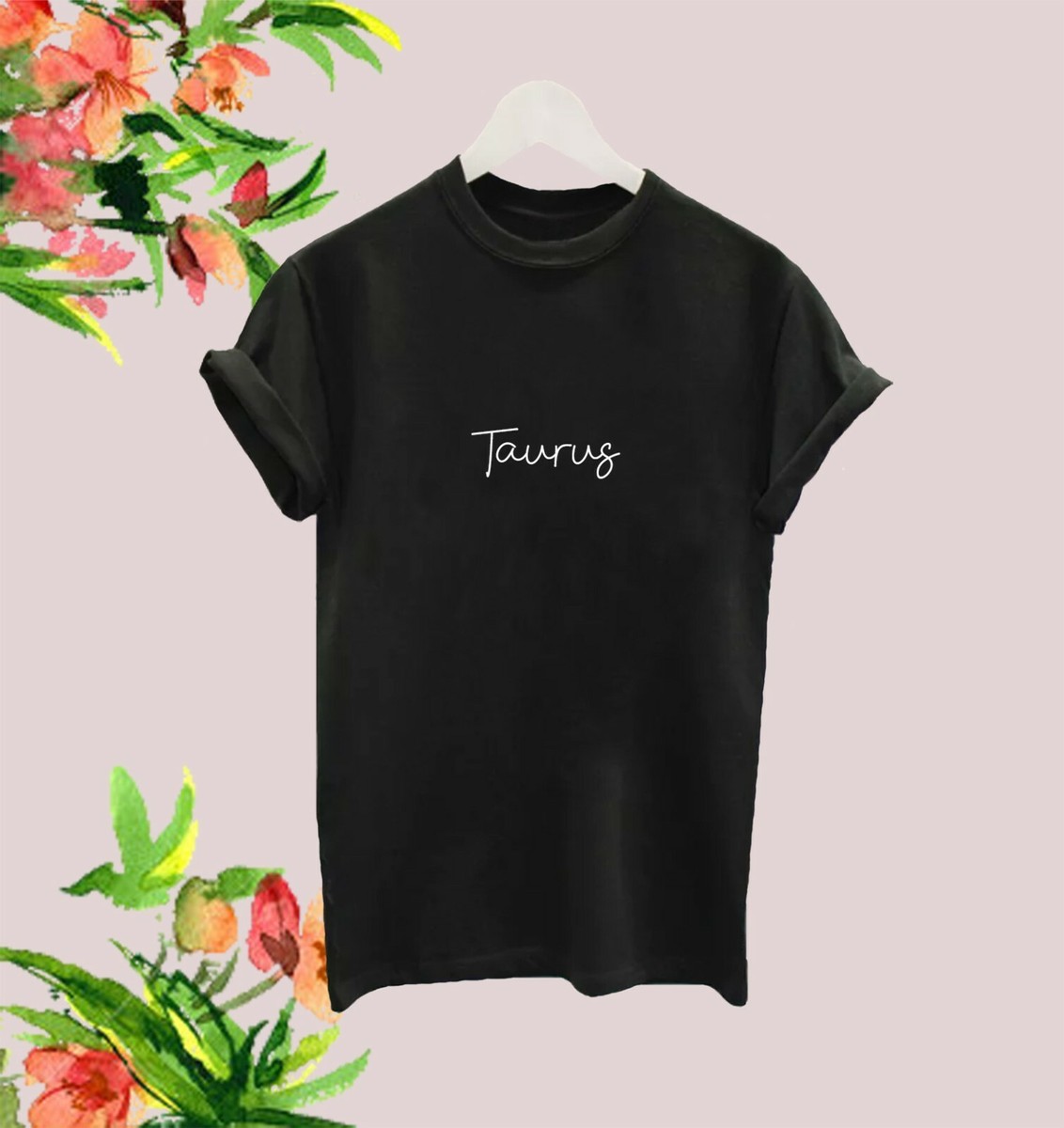 Star Sign Taurus Shirt Zodiac Signs T-Shirt Vintage Print Star Sign Taurus Shirt Zodiac Signs T-Shirt Vintage Print