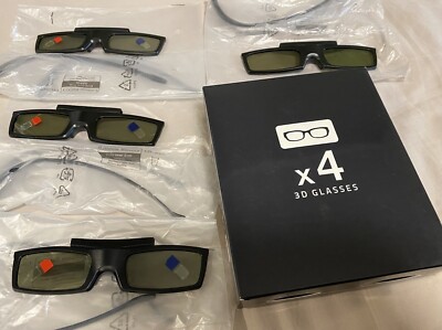 (4) Samsung 3D Active Glasses, Model #SSG-5100GB with Original Box