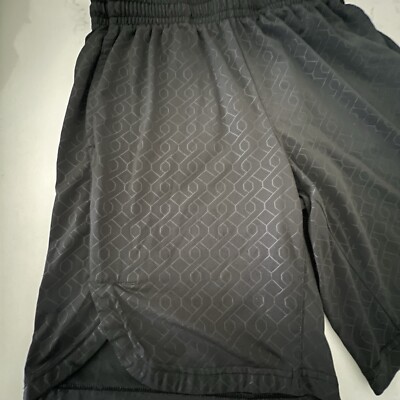 Men's 90 Degree GYM Active SHORTS Size M- Black Geometrical