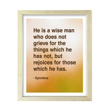 He is a wise man who does not grieve for the things which he has not...