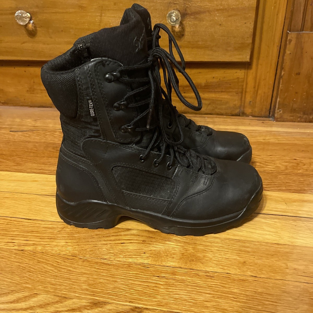 Danner Mens Sz 8.5 Black Leather, GoreTex Kinetic GTX Side 