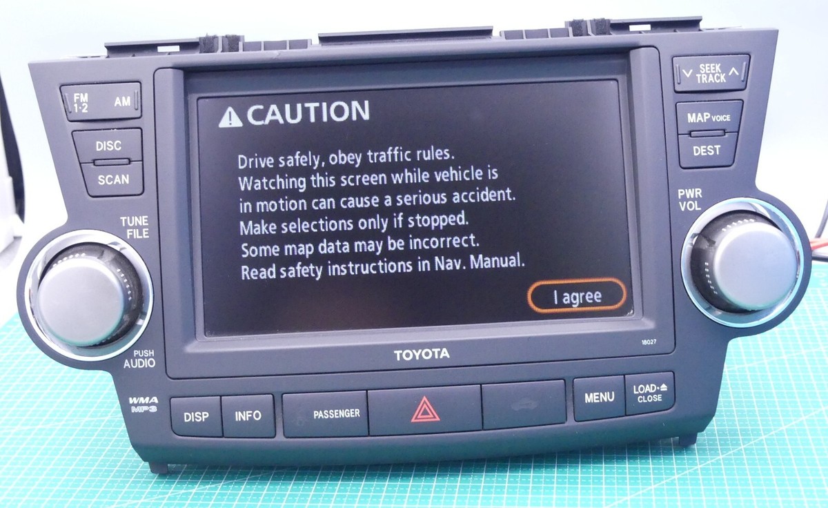 ゆーページ Toyota Kluger Grande Head Unit Navigation Display Screen XU40 S1
