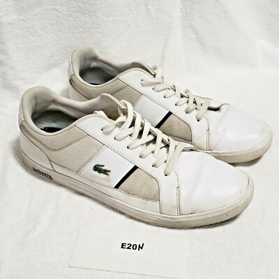 Lacoste Mens Europa NTE 7-29SPM0018X96 Size 13 White