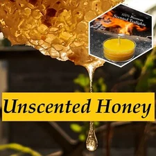 Unscented Beeswax Tealight Candles, All Natural Bees Wax Tea Lights, Light Honey