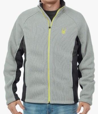 Spyder Men's Foremost Full-Zip Jacket Grey/Yellow