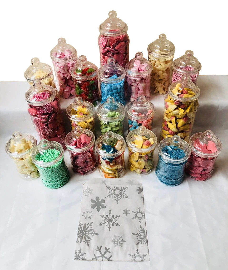 Plastic Cheap Candy Buffet Jars