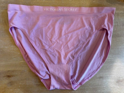 Victoria's Secret Sweet Pink Logo XX-LARGE Seamless High Leg Brief Panty VS