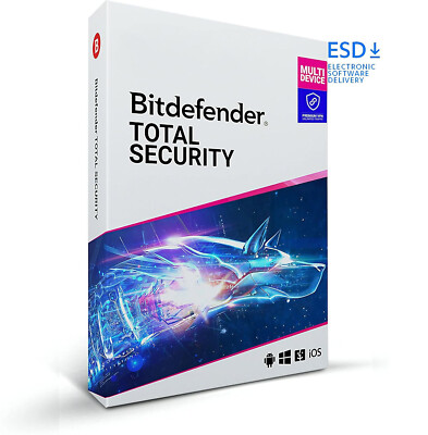 Bitdefender Total Security + Premium VPN| 5 Geräte| 1 Jahr| Download|eMail|ESD