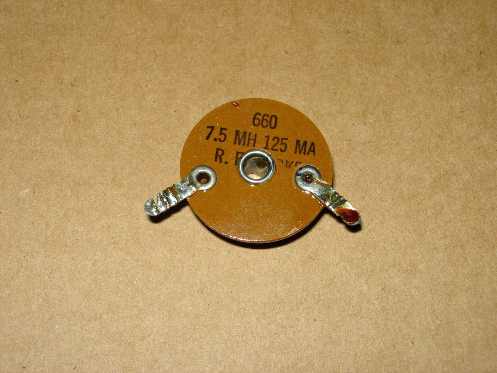 VINTAGE NOS MILLER 660 RF CHOKE 7.5 MH 125 MA RADIO REPAIR PARTS