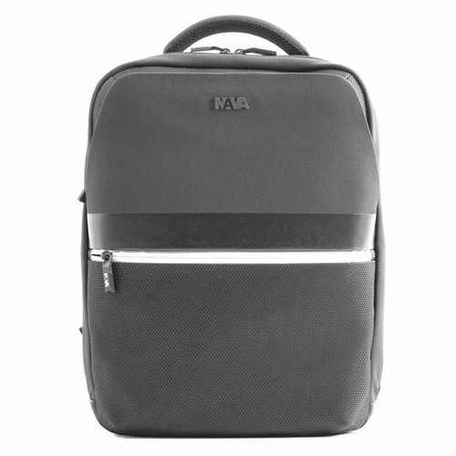 Zaino uomo Nava Design donna Grigio con Tasca RFID Porta Pc 15.6\