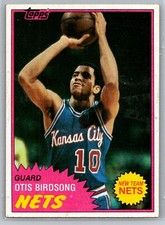 (2) 1981-82 Topps Basketball Otis Birdsong Nets #17