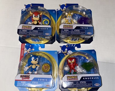 Sonic the Hedgehog, Knuckles, Mighty, Tails, Jakks Pacific Toys Set