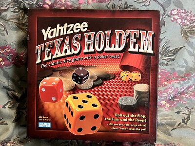 Yahtzee Texas Hold'Em Poker Würfelspiel Parker Brothers Brandneu & Versiegelt