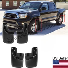 4x Front&Rear Splash Guard Mud Flaps For Toyota Tacoma 2005-2015 W/Fender Flares