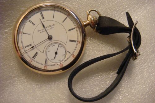 127 YEAR OLD 16 SIZE ILLINOIS &#039;SIDEWINDER&#039; POCKET WATCH! PRIVATE LABEL (1896)