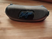 BROWN Maui Jim Sunglass Case Hard Shell Zip Pouch